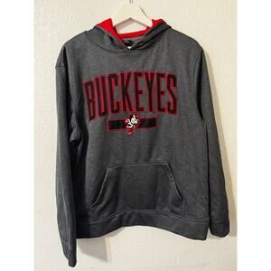 Scarlet & Gray Ohio State Buckeyes Men's Hoodie Size M‎